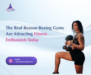 Boxing gym in Dubai with people training, improving fitness, confidence, and stress relief at TheForceStrike